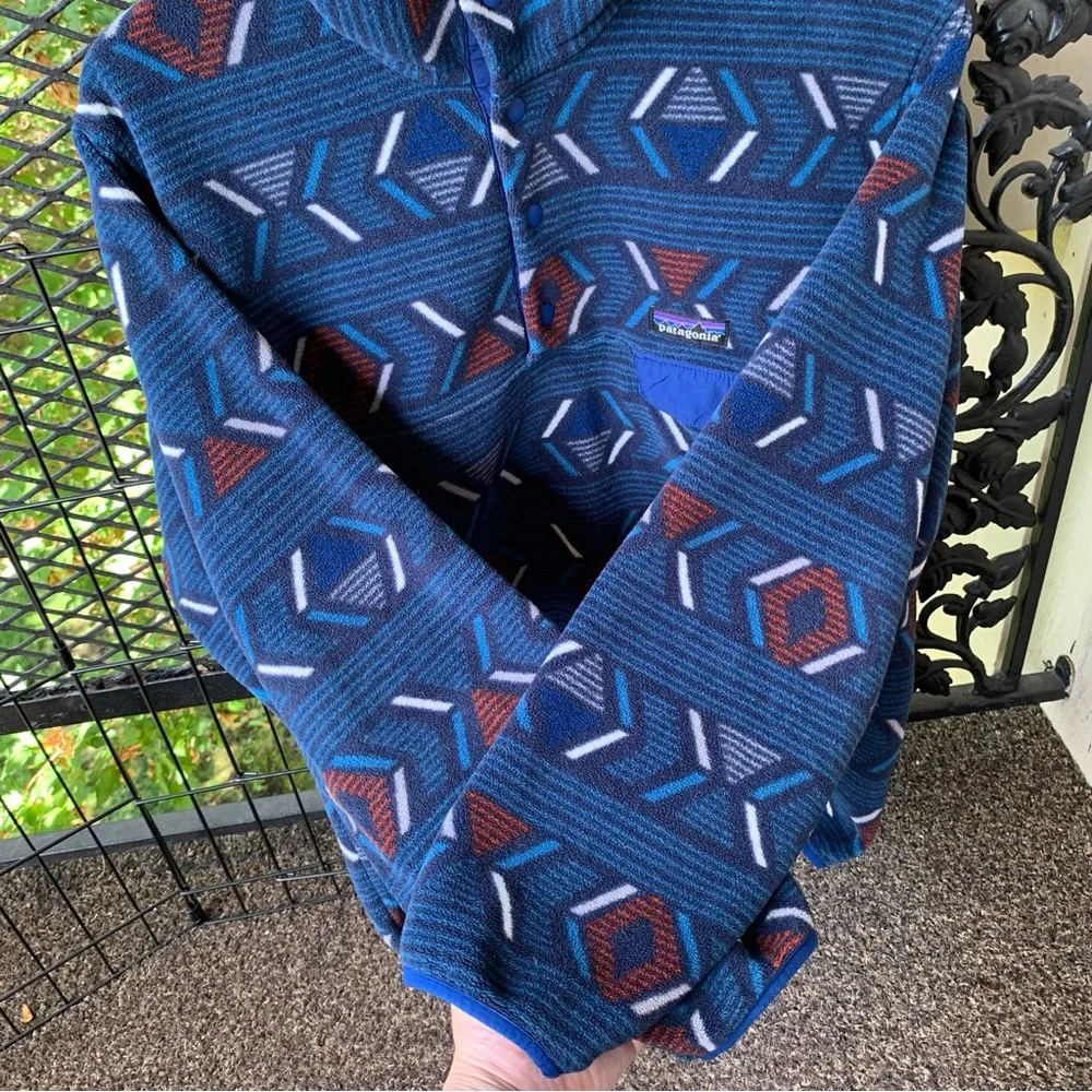 Patagonia Fleece Synchilla Snap-T Pullover Sweater Vintage Rare Men’s Small - Picture 3 of 6